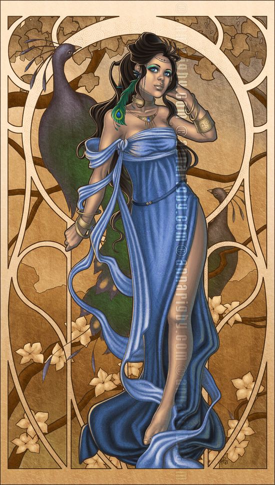 Peacock Garden by Cyzra The Influence of Art History on Modern Design   Art Nouveau