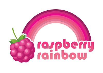 RaspberryRainbow Logo FINAL L Showcase of Cool Fruit Logos