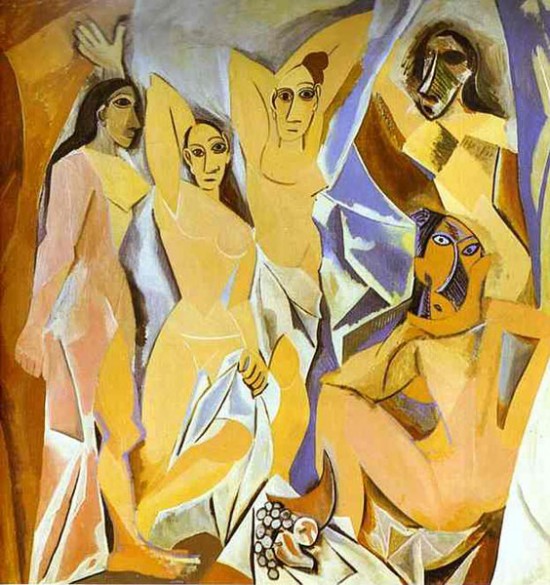 picasso lesdemoiselles1907 550x585 The Influence of Art History on Modern Design   Cubism