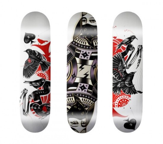 skate board design 15 550x485 Design on Wheels   100+ Seriously Awesome Skateboard Prints