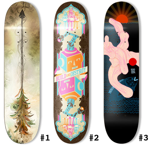 skateboards finalists Design on Wheels   100+ Seriously Awesome Skateboard Prints