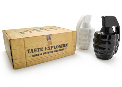 grenades salt and pepper shakers design 35+ Creative and Funny Salt and Pepper Shakers