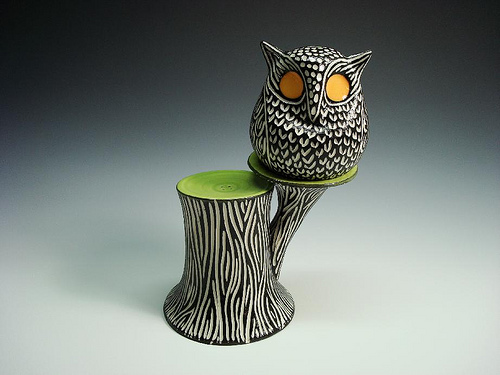 owl in a tree salt and pepper shaker design 35+ Creative and Funny Salt and Pepper Shakers