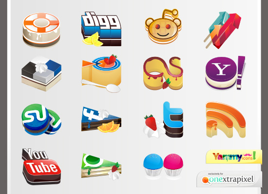 social icons onextrapixel Interview with Graphic Designer Helen Gizi
