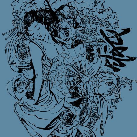 Japanese t shirt graphics vector with geisha 30 Most Beautiful Free and Premium Japanese Vector Illustrations