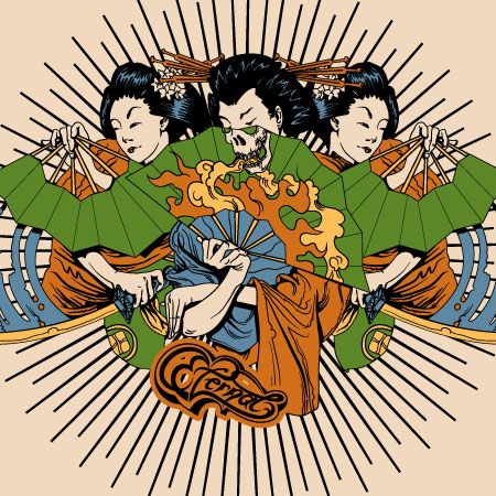 vector japanese tshirt design with geisha 30 Most Beautiful Free and Premium Japanese Vector Illustrations