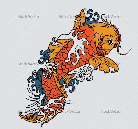 Free Skull Vector on Vector Koi Fish 30 Most Beautiful Free And Premium Japanese Vector