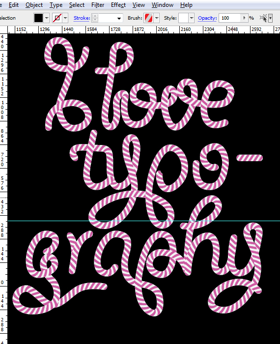 24 designioustimes-doce-de-açúcar do tipo-tutorial 24 designioustimes candy cane tipo tutorial Como criar Doce Tipografia Cane com Photoshop e Illustrator