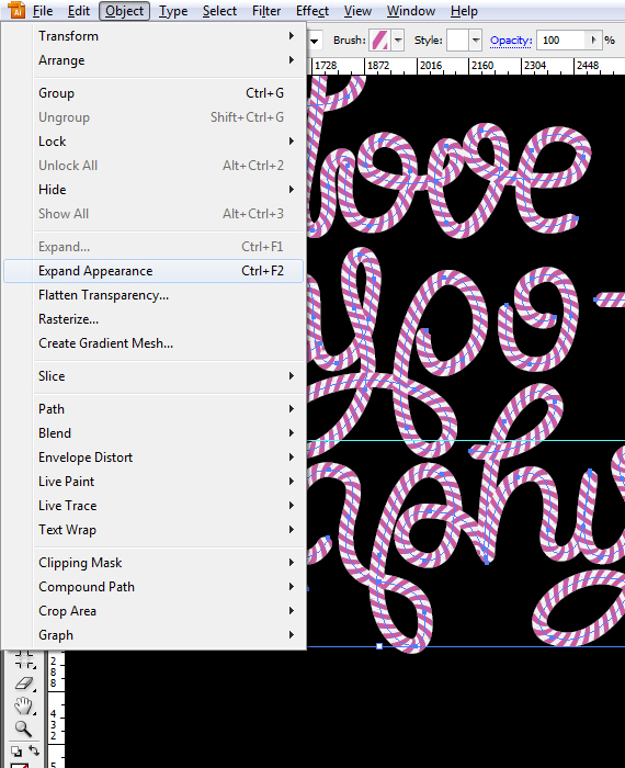 25 designioustimes candy cane tipo tutorial Como criar Doce Tipografia Cane com Photoshop e Illustrator