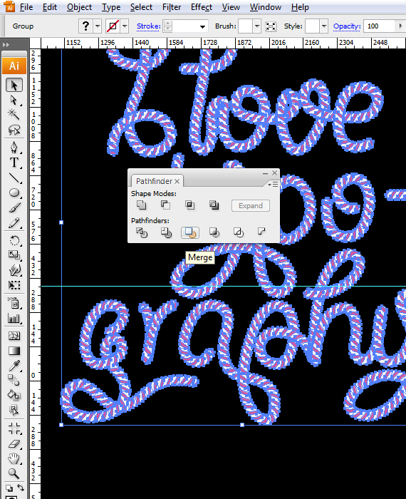 25,1 designioustimes candy cane tipo tutorial Como criar Doce Tipografia Cane com Photoshop e Illustrator