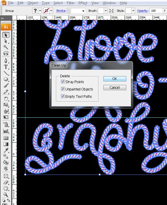 25,2 designioustimes candy cane tipo tutorial Como criar Doce Tipografia Cane com Photoshop e Illustrator