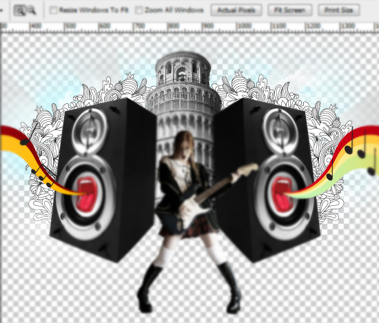 27 designioustimes music composition tutorial How to Create a Music Concept Design in Photoshop