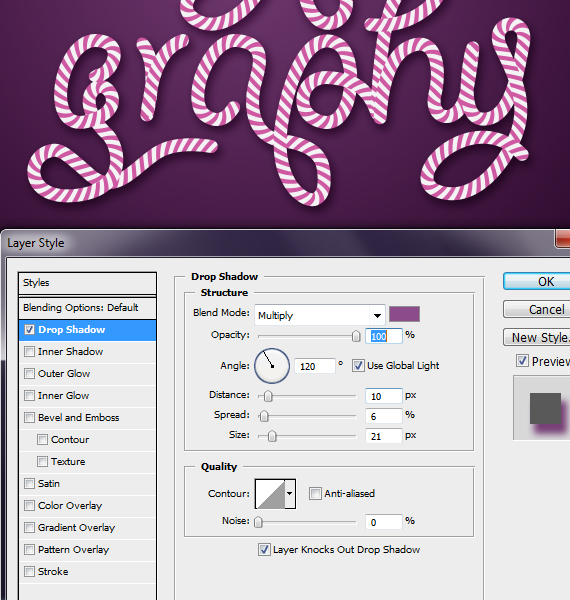 28,1 designioustimes candy cane tipo tutorial Como criar Doce Tipografia Cane com Photoshop e Illustrator