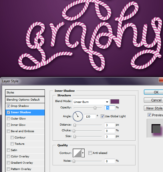28,2 designioustimes candy cane tipo tutorial Como criar Doce Tipografia Cane com Photoshop e Illustrator