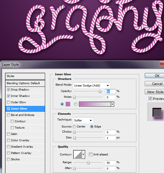 28,3 designioustimes candy cane tipo tutorial Como criar Doce Tipografia Cane com Photoshop e Illustrator