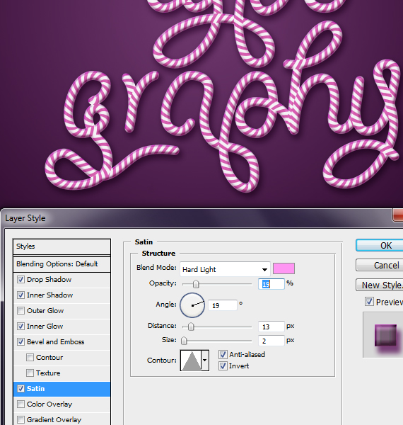 28,5 designioustimes candy cane tipo tutorial Como criar Doce Tipografia Cane com Photoshop e Illustrator