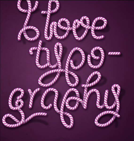 31-designioustimes-doce-de-açúcar do tipo-tutorial 31 designioustimes candy cane tipo tutorial Como criar Doce Tipografia Cane com Photoshop e Illustrator