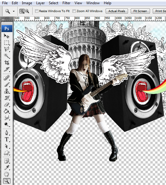 32.1 designioustimes music composition tutorial How to Create a Music Concept Design in Photoshop