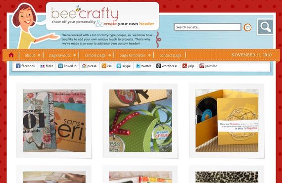 Bee Crafty Wordpress Theme Showcase of Beautiful Free and Premium Wordpress Themes