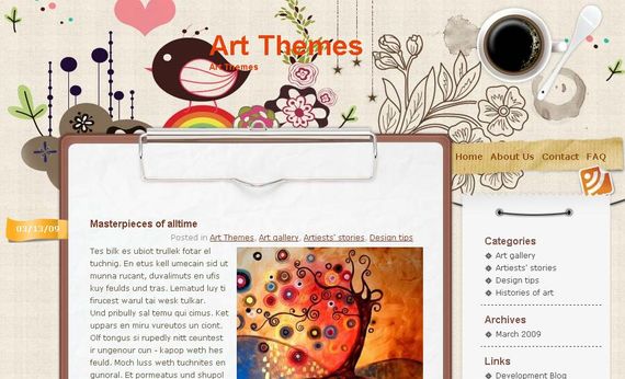 Vector Flower Wordpress Theme Showcase of Beautiful Free and Premium Wordpress Themes