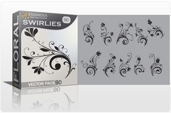 designious floral vector pack 90 preview 1 Fresh Beautiful Floral Vector Packs from Designious.com
