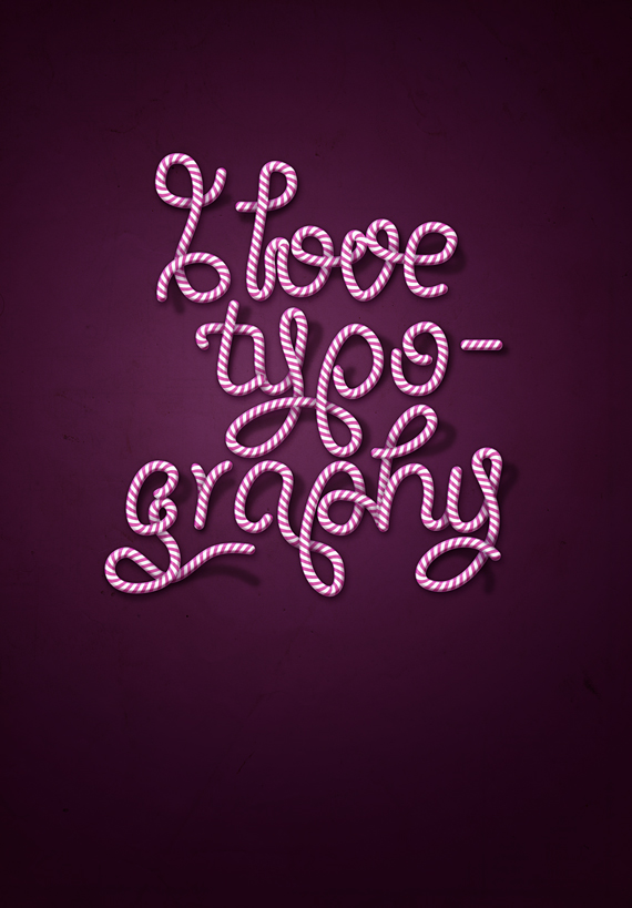final designioustimes candy cane type tutorial How to Create Candy Cane Typography with Photoshop and Illustrator
