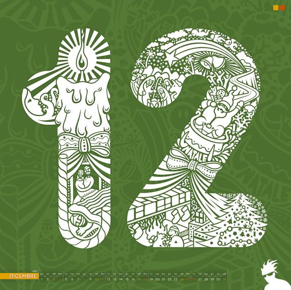 Calendar design for the year 2011 27 Showcase of Beautiful Calendar Designs for 2011
