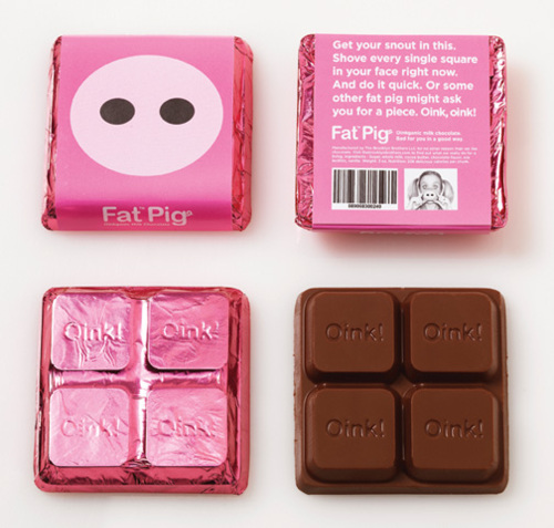 Fat Pig Chocolate Package Design 2 50+ Creative Chocolate Package Designs
