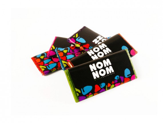 Nom Nom Chocolate Package Design 3 570x432 50+ Creative Chocolate Package Designs