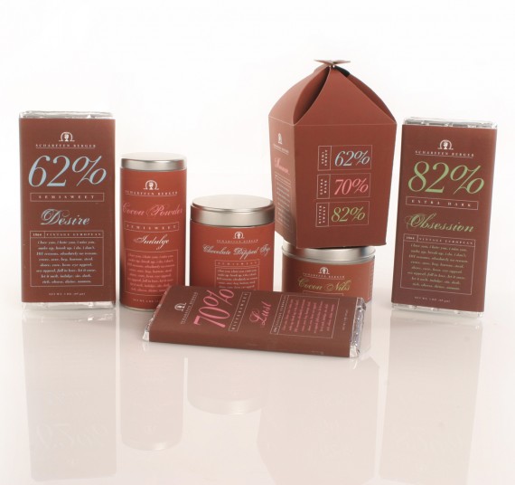 Scharffen Berger Chocolate Package Design 570x536 50+ Creative Chocolate Package Designs