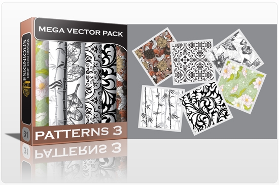 designious seamless patterns mega pack preview 1  New Pattern Vector Packs + 50% Discount on All Products from Designious.com 