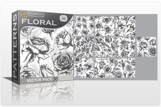 designious seamless patterns vector pack 36 preview 1  New Pattern Vector Packs + 50% Discount on All Products from Designious.com 