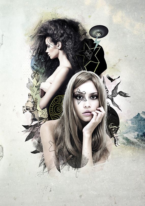 mixed style collage photoshop tutorial Photoshop Tutorials Roundup   November 2010