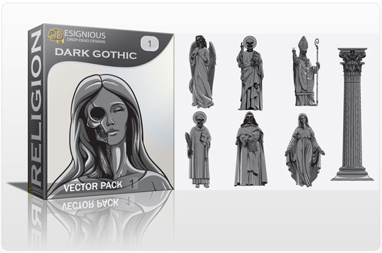 640328dark gothic vector pack A Look Back at 2010   Designious.com