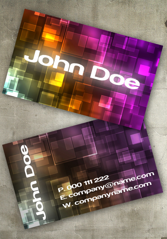 bokeh business card