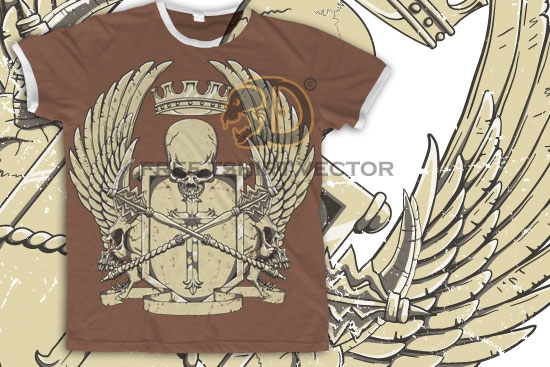 free crest tshirt vector A Look Back at 2010   Designious.com