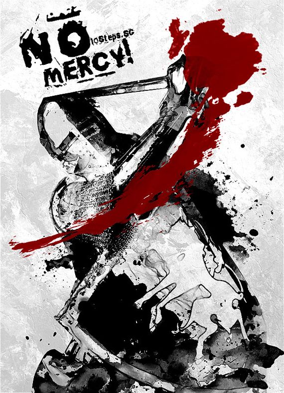 ink splattering knight photoshop tutorial Ultimate Roundup of Photoshop Tutorials from 2010