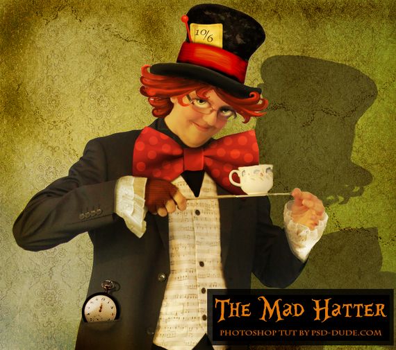 the mad hatter from alice in wonderland Photoshop Tutorials Roundup – January 2011
