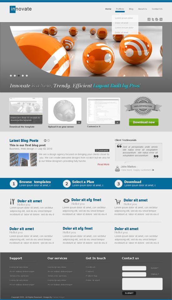 12 innovate PSD preview1 Design Cocktail 5 – 49 Design Goodies at a Killer Price & Giveaway
