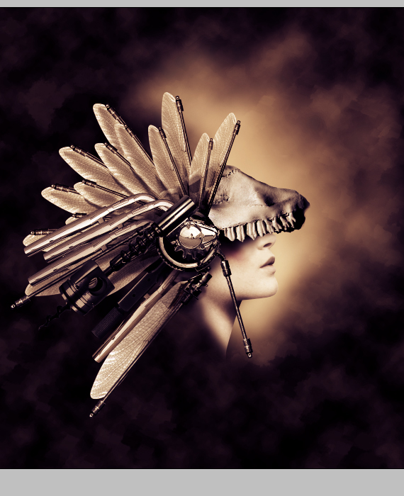 35.1 designioustimes conceptual headdress photoshop tutorial How to Create a Conceptual Headdress in Photoshop