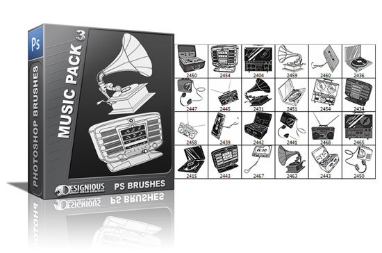 5 Photoshop Brushes Pack Preview  Design Cocktail 5 – 49 Design Goodies at a Killer Price & Giveaway