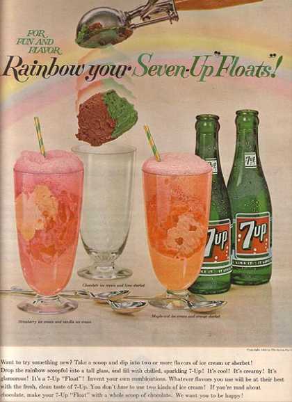 7Up Print Ad 1960s Print Ad Designs Through the Decades: The 60s