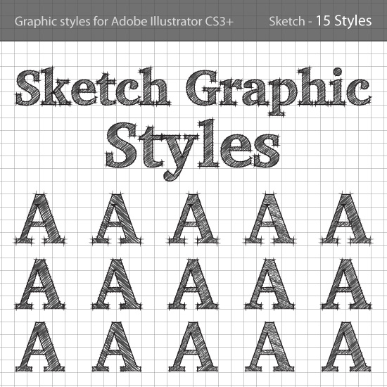 8 Addons for Illustrator sketch graphic style Design Cocktail 5 – 49 Design Goodies at a Killer Price & Giveaway