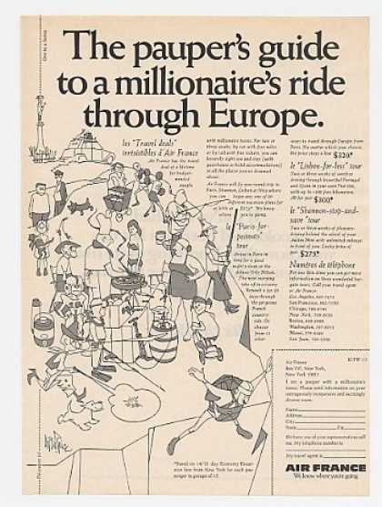 Air France Print Ad 1969 Print Ad Designs Through the Decades: The 60s