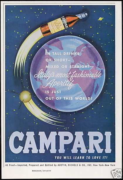 Campari Print Ad 1960s Print Ad Designs Through the Decades: The 60s