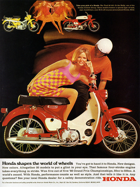 Honda Prin Ad 1960s Print Ad Designs Through the Decades: The 60s