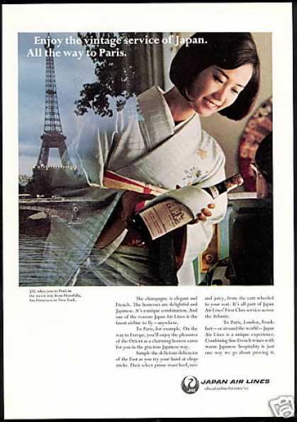 Japan Airlines Print Ad 1969 Print Ad Designs Through the Decades: The 60s