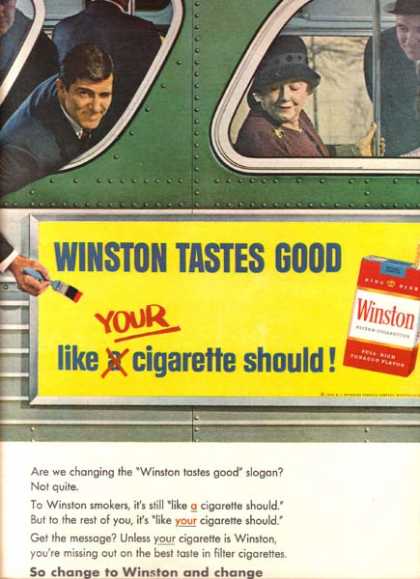 Winston Print Ad 1966 Print Ad Designs Through the Decades: The 60s