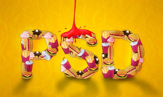 food typography photoshop tutorial Photoshop Tutorials Roundup   February 2011