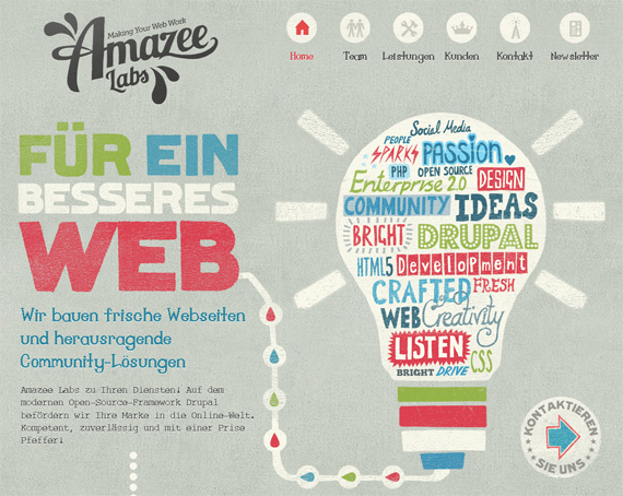 Amazee Labs Website Design Creative Typography in Web Design   Breaking the Rules